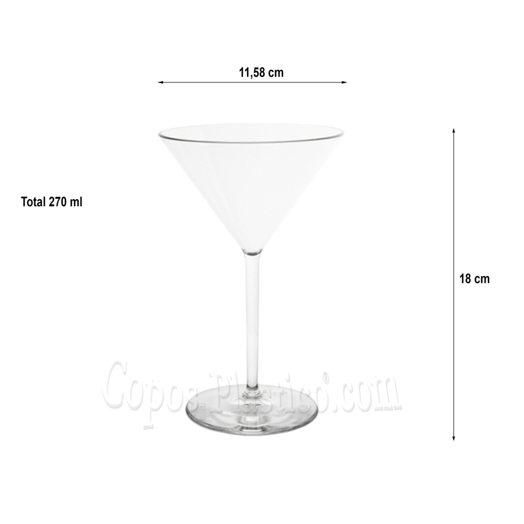 Unbreakable Martini Cup 270ml Polycarbonate (PC)