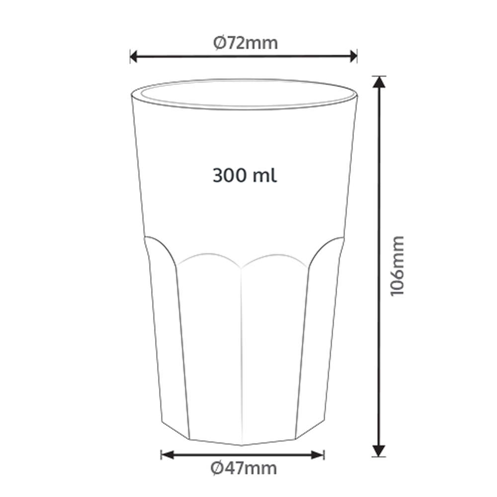 Copo Americano 280ml Policarbonato (PC)