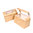 Caja de Sandwich Kraft com Ventana - Caja 1000 Unidades