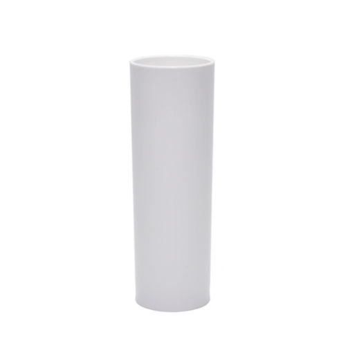 Vaso tipo tubo  220 irrompible (PC) Blanco - Caja 12 Unidades