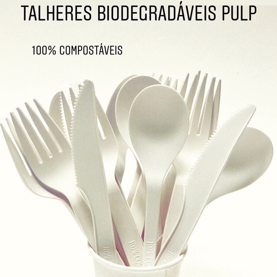 KIT-Fork + Knife + Spoon C/Napkin Bio CPLA 168mm