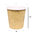 Vaso de Cartón Café 110ml (4Oz) Kraft c/ Tapa “To Go” Negra - Caja Completa 3000 unidades