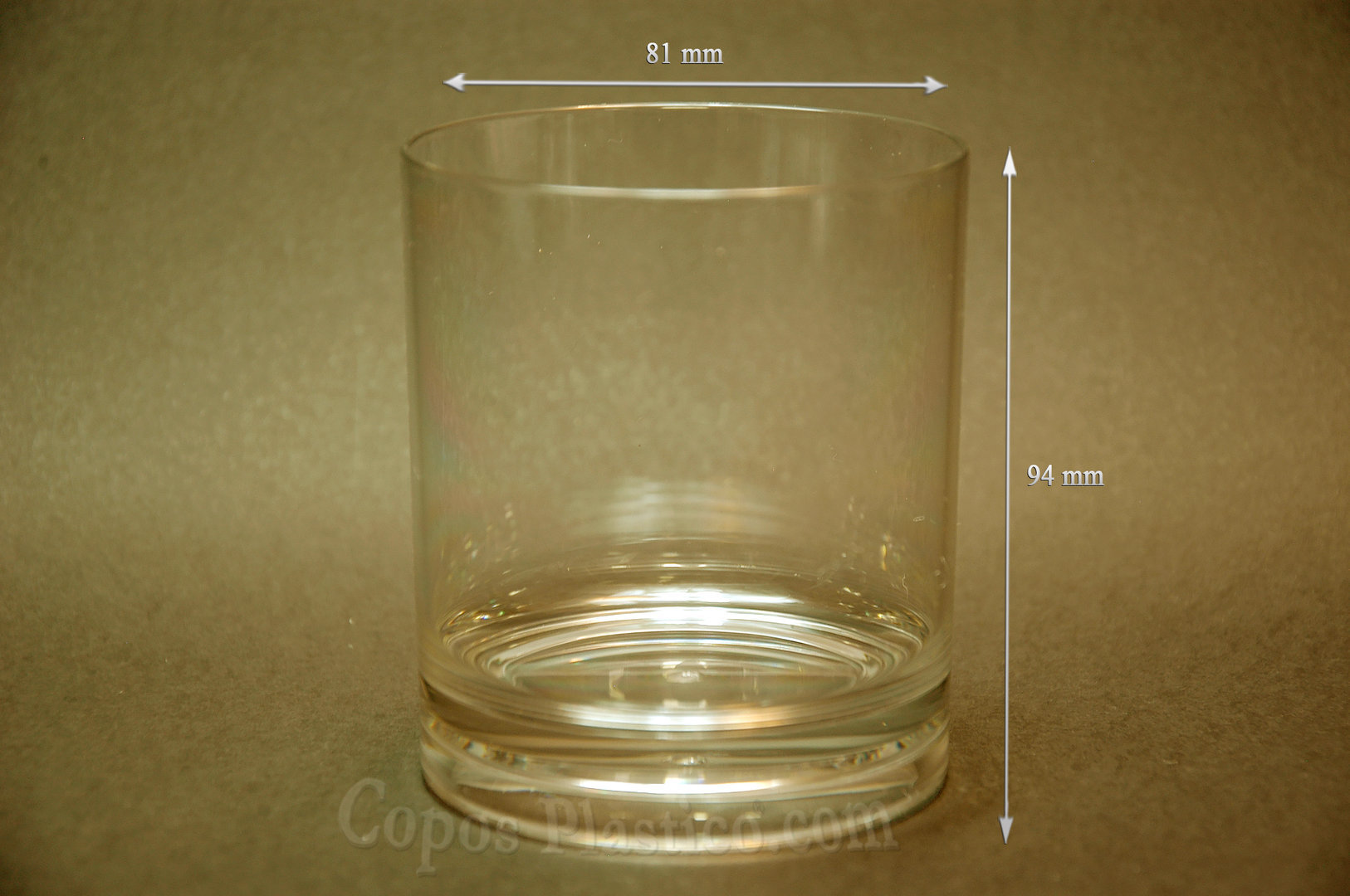 Verre WHISKY 350ml en polycarbonat Cx 12 uni.