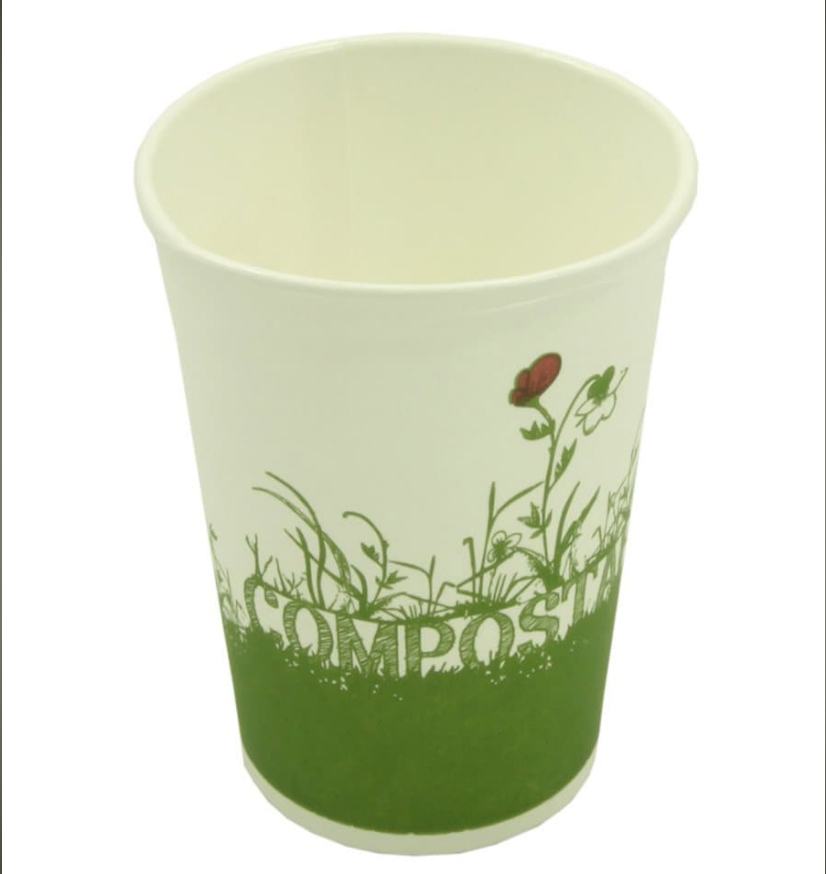 Vaso Cartón Green Cup - 100 % Biodegradable 250ml