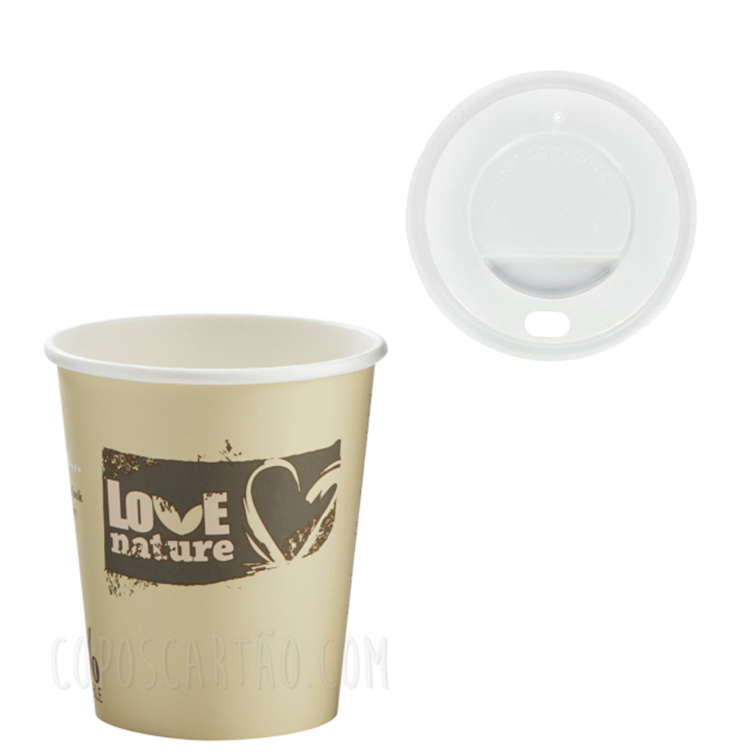 Hot Drinks Paper Cups BIOWARE 192ml (6Oz) box 3000 Uni