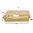 Kraft Rectangular Paper Salad Bowl with PET lid 1200ml - Pack 25 units