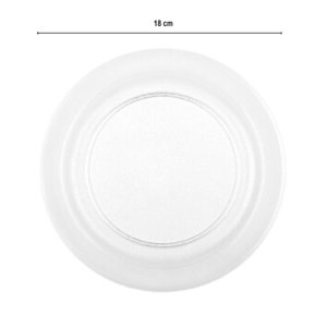 Plat 18 cm de diamètre RB incassable (PC) Transparent - Boîte 6 unités