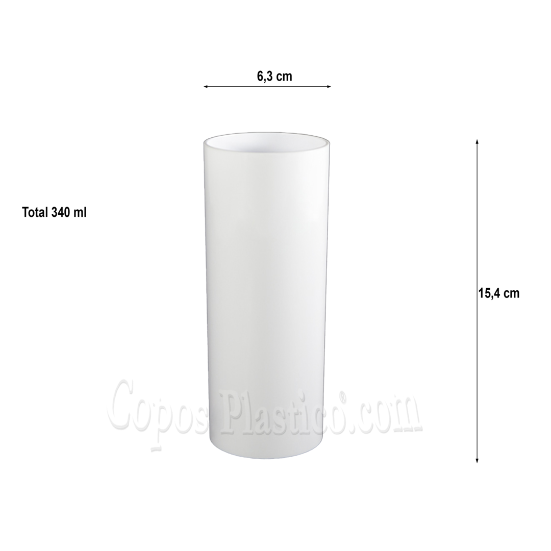 Tube Cup 340ml Hercules PC - Polycarbonate