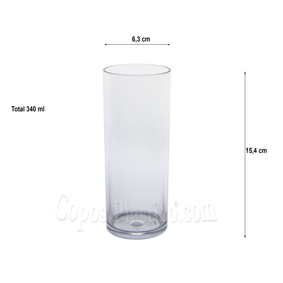 Tube Cup 340ml Hercules PC - Polycarbonate