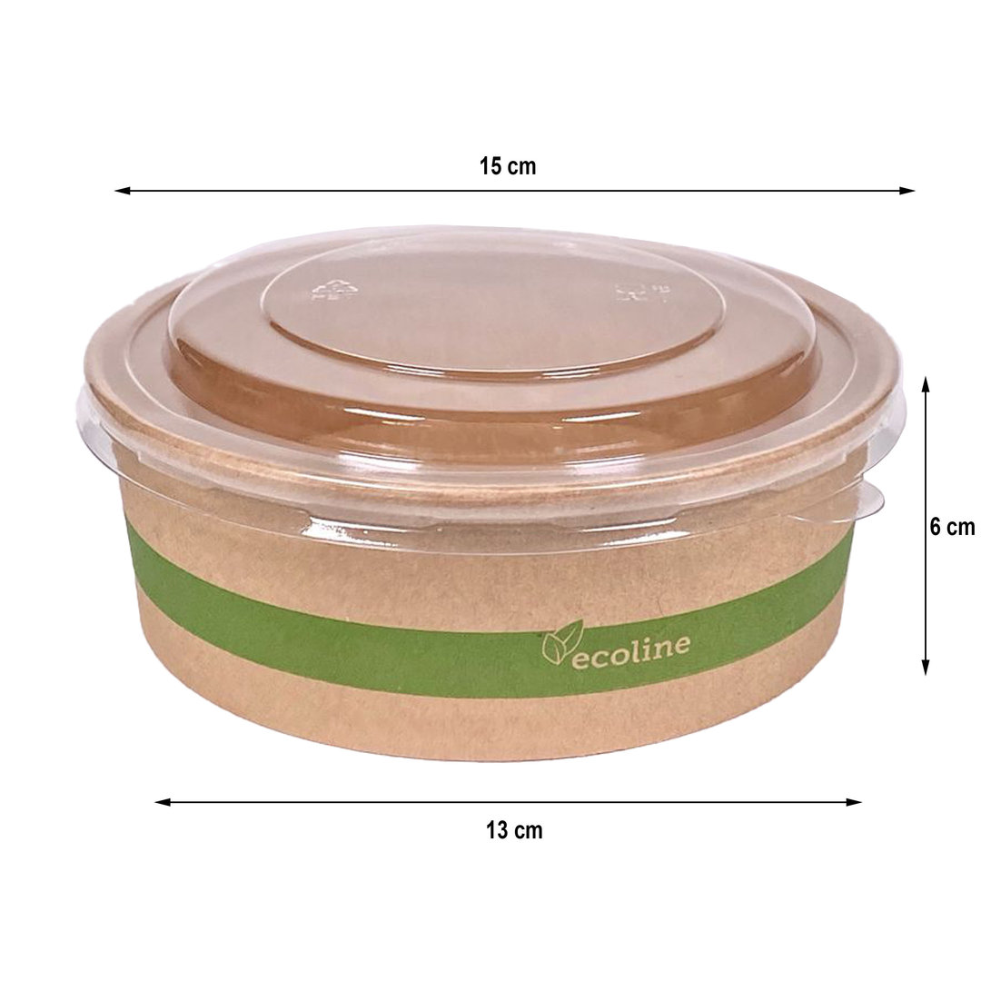 Ensaladeira con Tapa 750ml - Caja Completa de 250 unidades