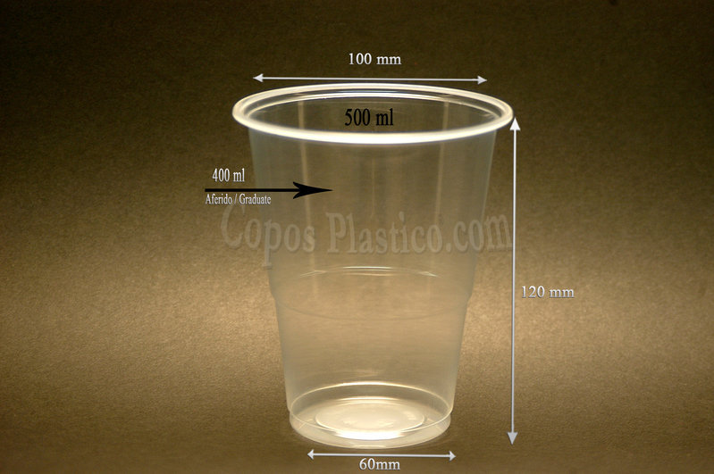 Vaso Desechables 500 ml. PP