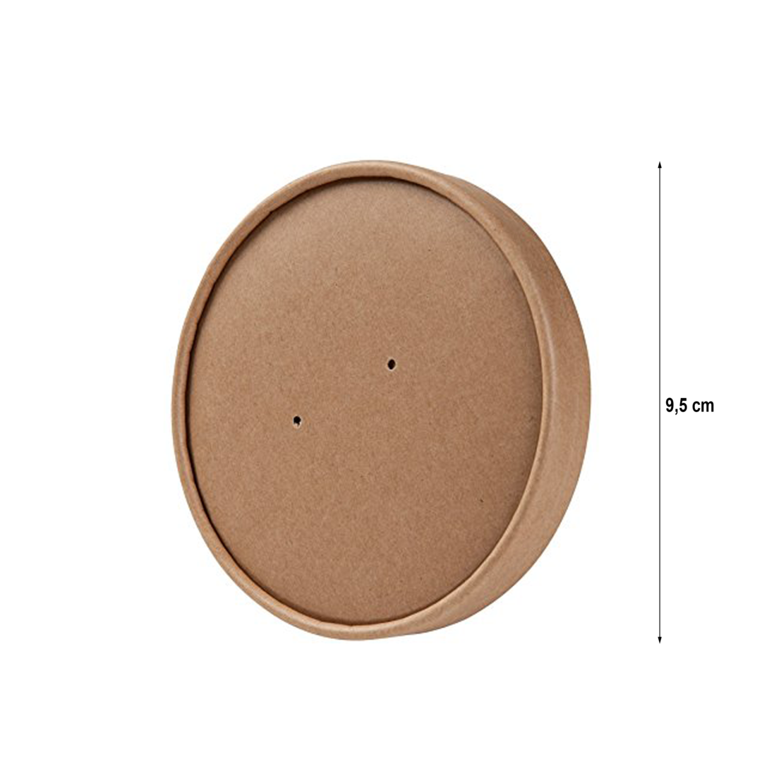 Paper Lid for Paper Soup Box of 480ml and 600ml - Box of 500 units