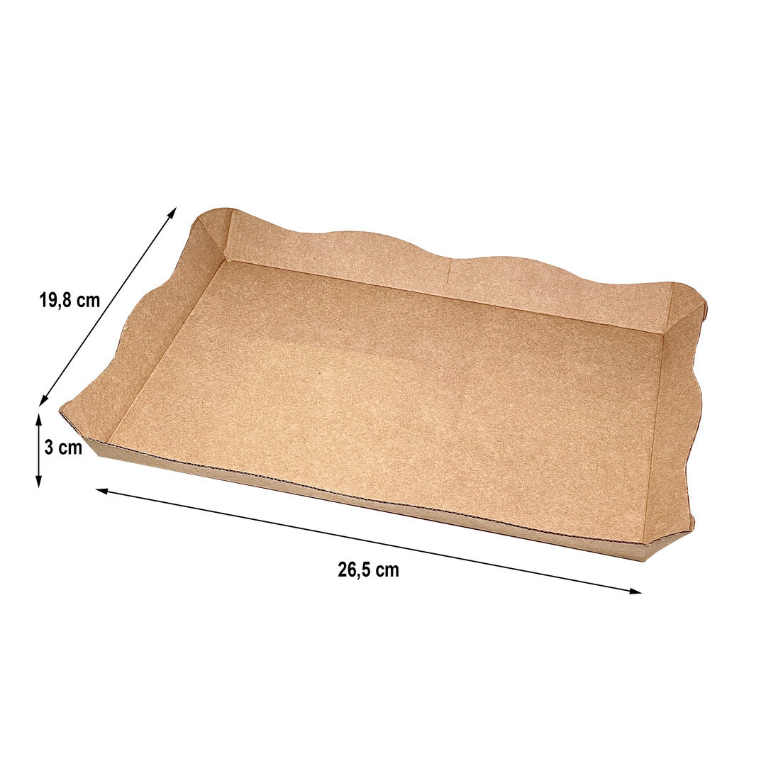 Kraft Corrugated Cardboard 26x20cm