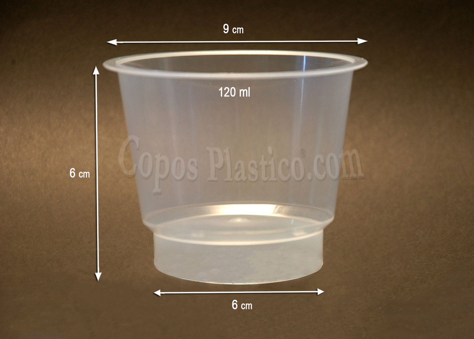 Vaso Postre Miami 120 ml PP 100 Uni c/ Tapa