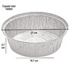 Round aluminum packaging 1420ml with cardboard cover - Box Complete 800 Units
