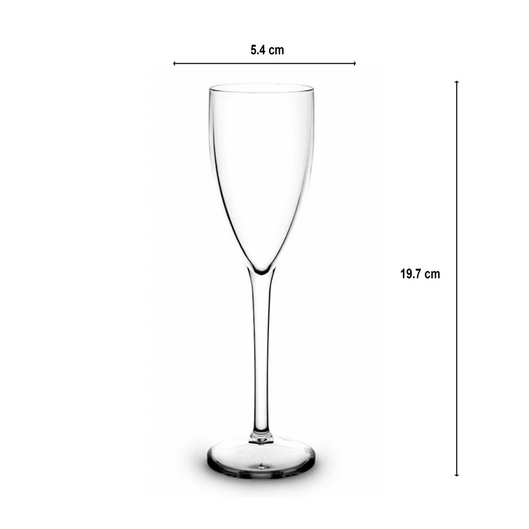 Vaso Cava / Champagne 120ml (PC) Transparente - Caja 6 Unidades