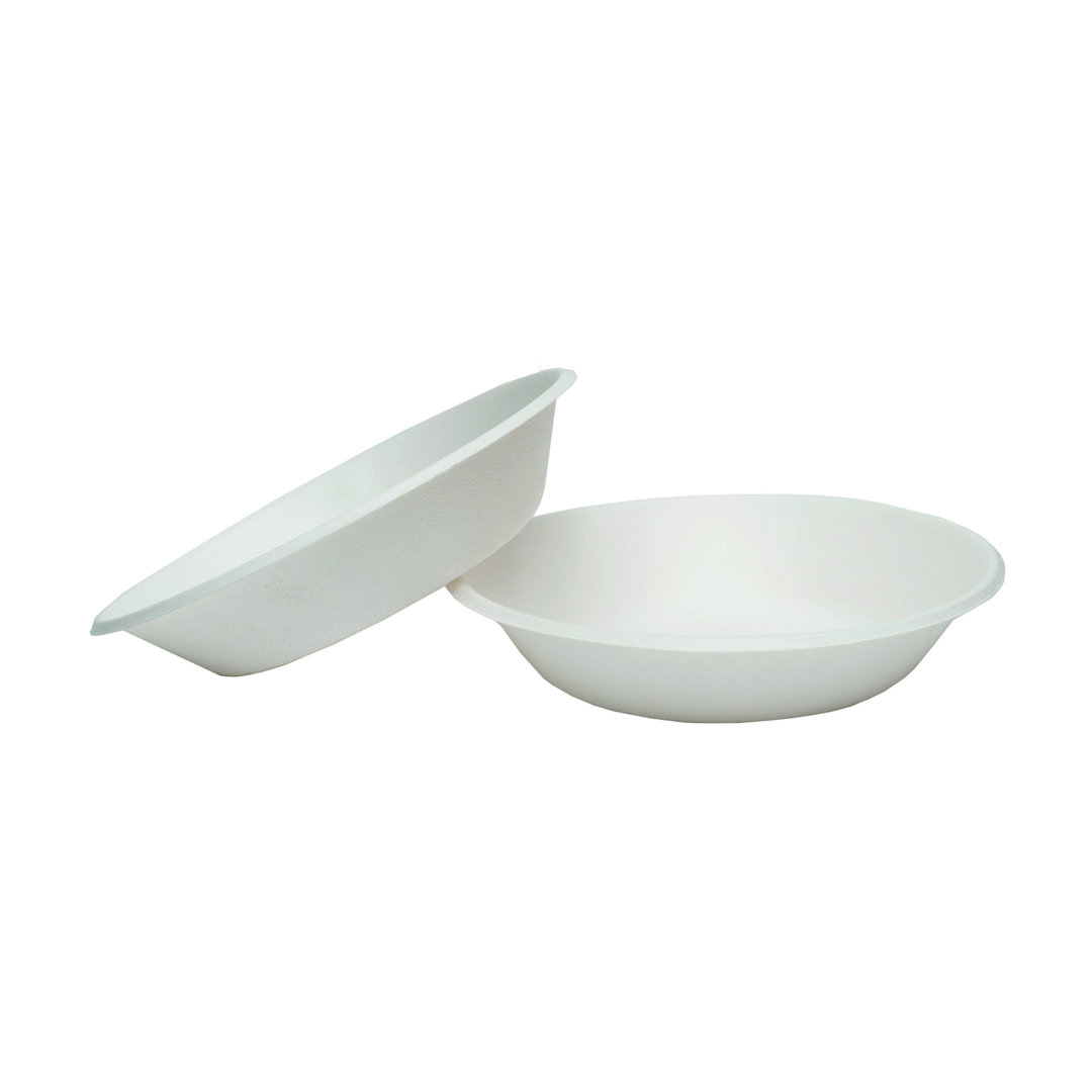 BIO Cream Sugar Cane Soup Dish 19cm - Full Box 800 units