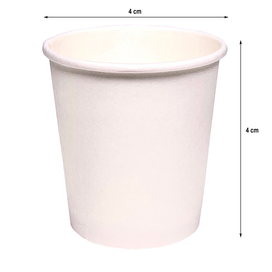 White Cardboard Sauce/Shot Cup 30ml (1OZ) - Pack 50 Units
