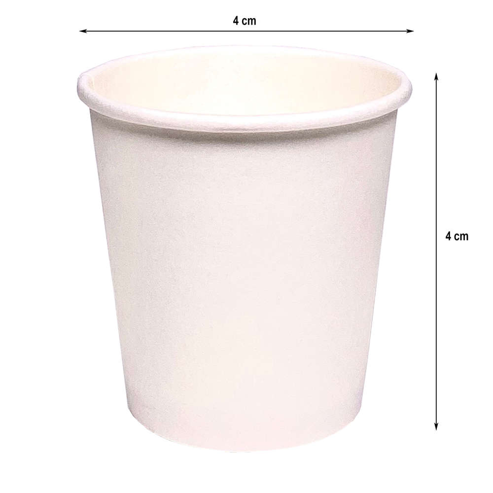 Vaso para Salsa/Chupitos de Cartón Blanco 30ml (1OZ) - Caja completa de 3900 unidades