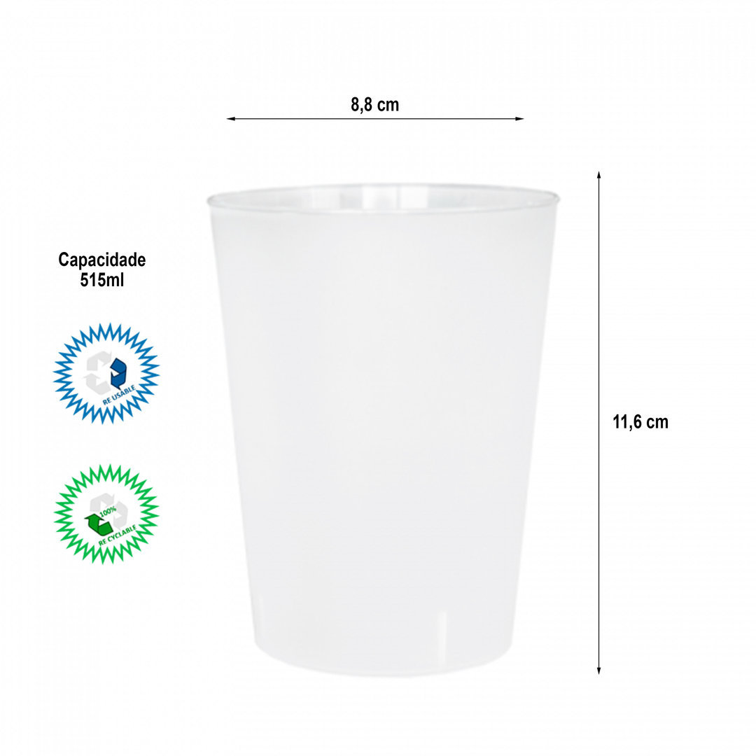 ECOCUPS 52 Cl (Reuse Line) PP - Pack 100 units