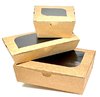 Boîte à emporter Kraft avec intérieur Noirs 1000ml -  Paquet 25 unités