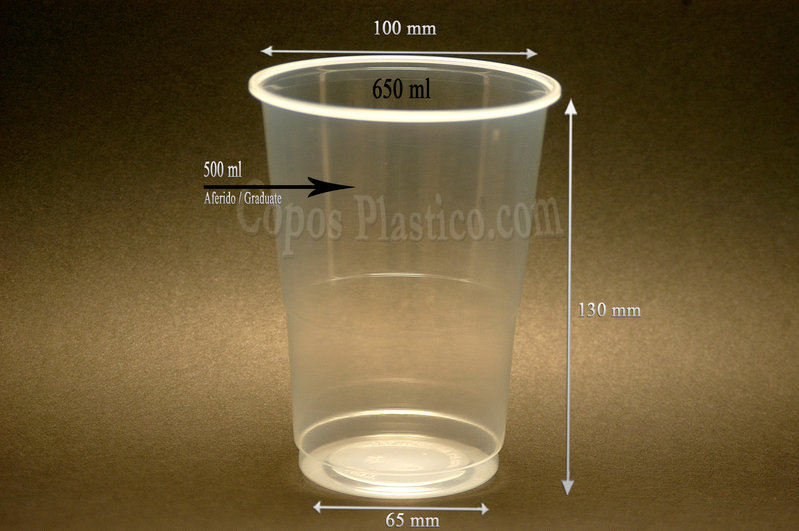 Vaso Desechables 650 ml. PP
