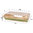 Caja / Ensaladera de cartón rectangular Kraft c/ tapa PET 2100ml - Caja completa 200 unidades
