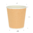 Vaso Cartón Corrugado Kraft 240ml (8Oz) c/ Tapa “To Go” Blanca – Paquete 25 unidades