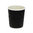 Vaso Cartón Corrugado Negro 240ml (8Oz) c/ Tapa “To Go” Negra - Caja Completa 500 unidades