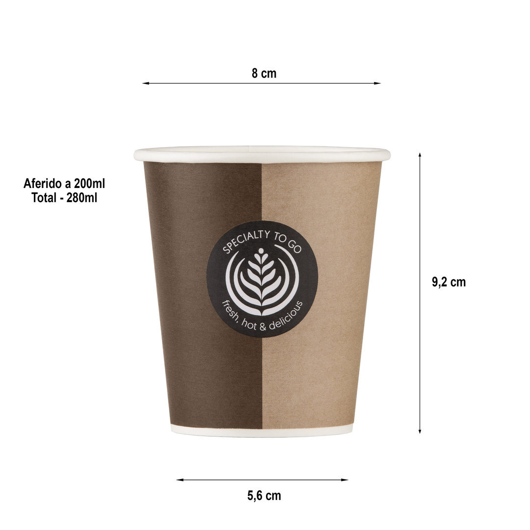 Vaso Cartón 280ml (9Oz)