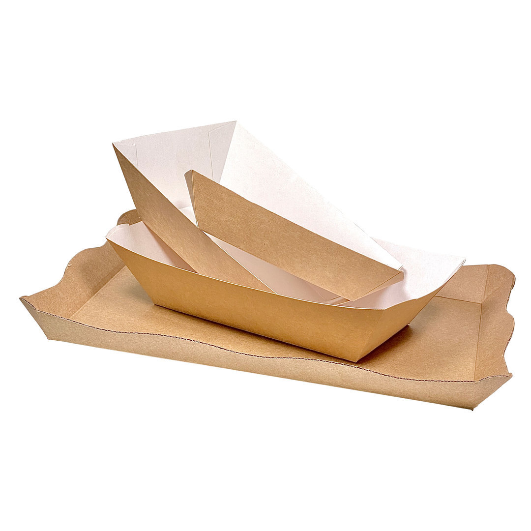 Big Kraft Platter / Tray 780ml - Box 450 units