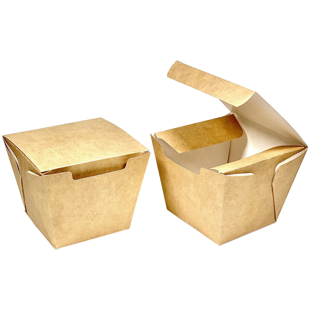 Small Oriental Food Box 450ml Kraft - Box. 300 units