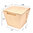 Caja De Comida Oriental Pequeña 450ml Kraft - Caja. 300 Unidades