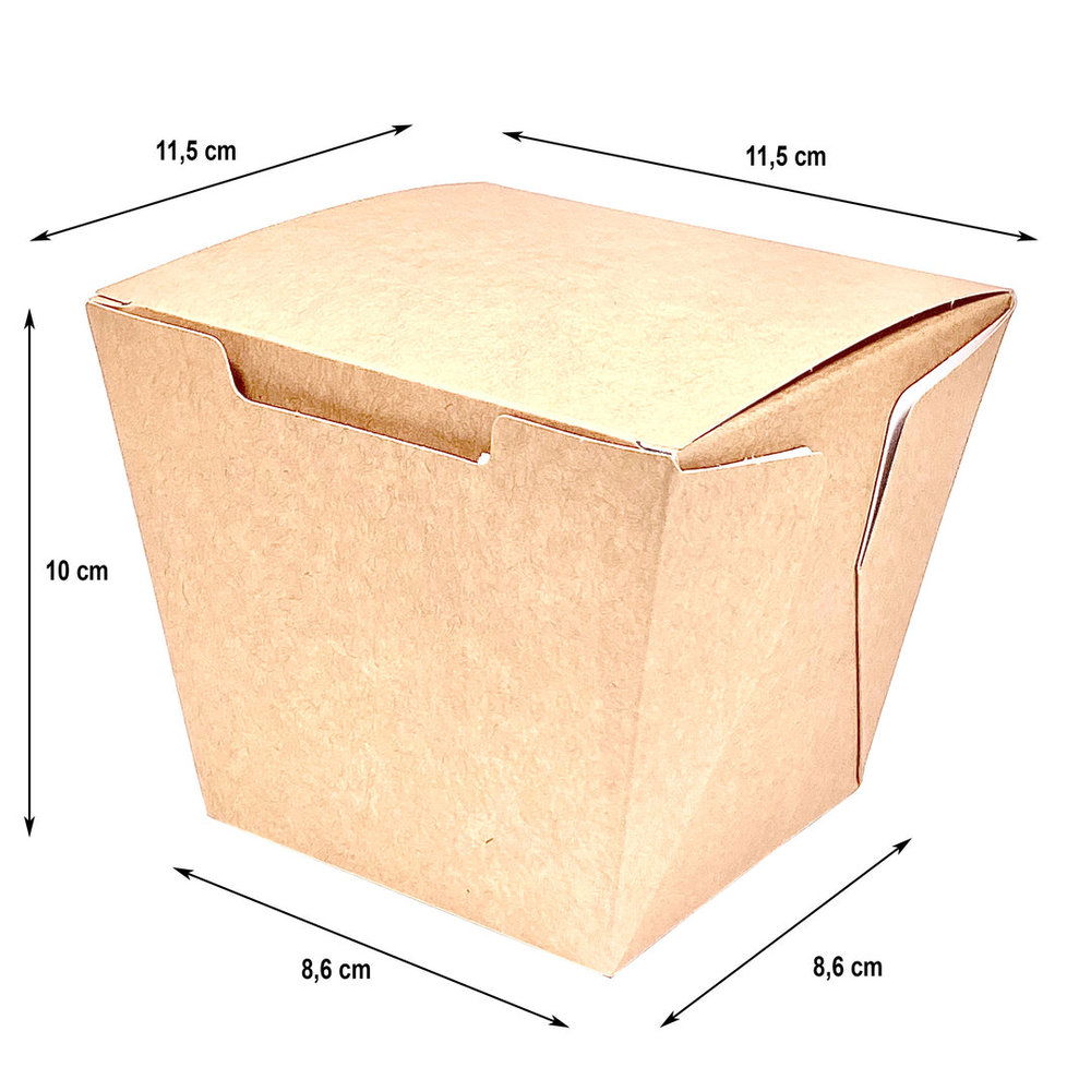 Medium Oriental Food Box 780ml Kraft