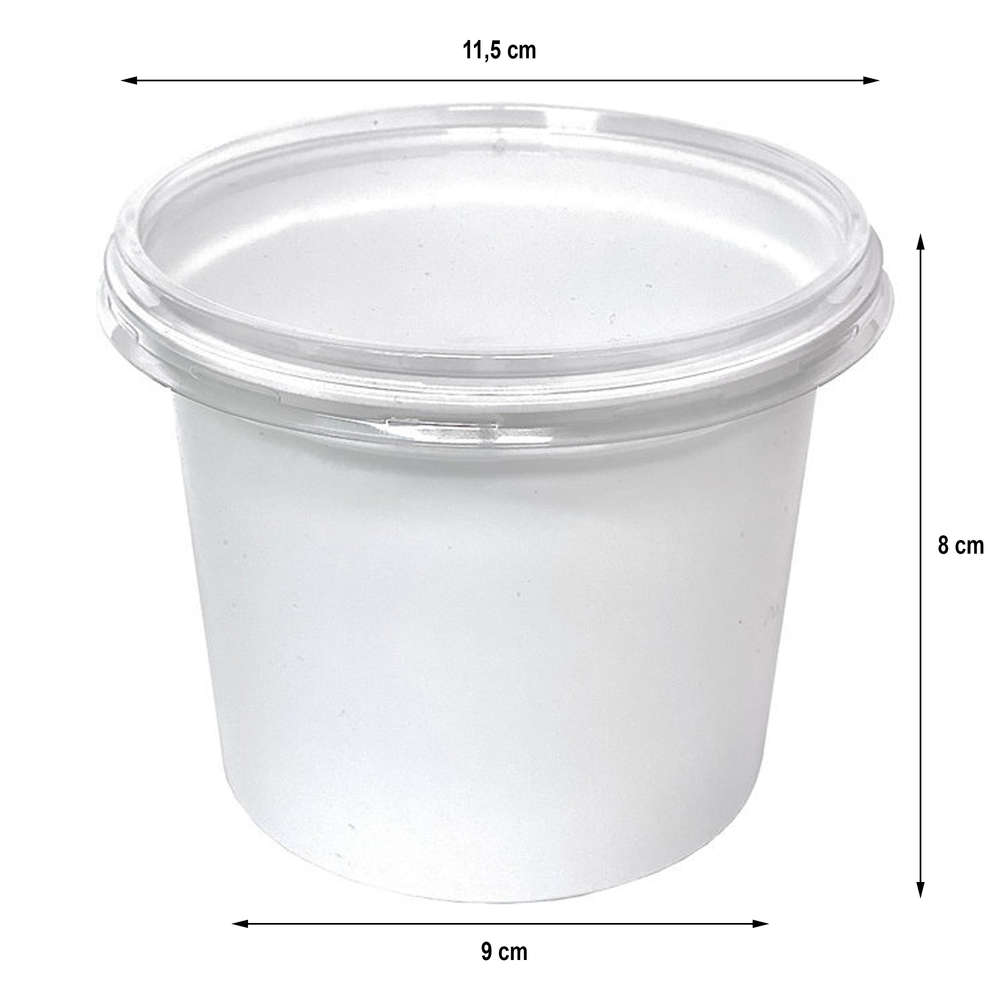 Caja sopa Take Away 500ml con tapa Transparente - Paquete 50 unidades