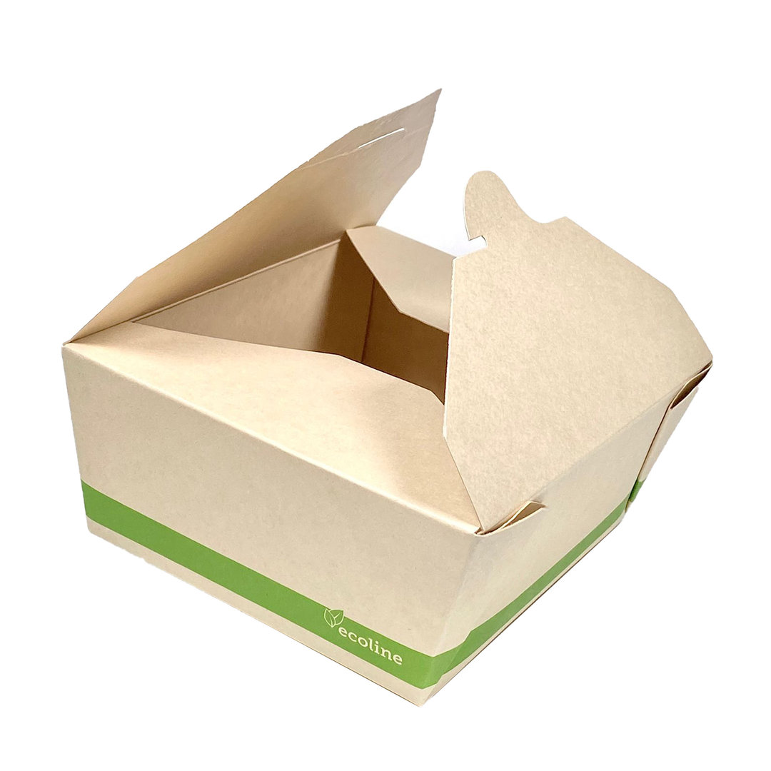 Caja Take Away Kraft 1350ml - Paquete 25 unidades