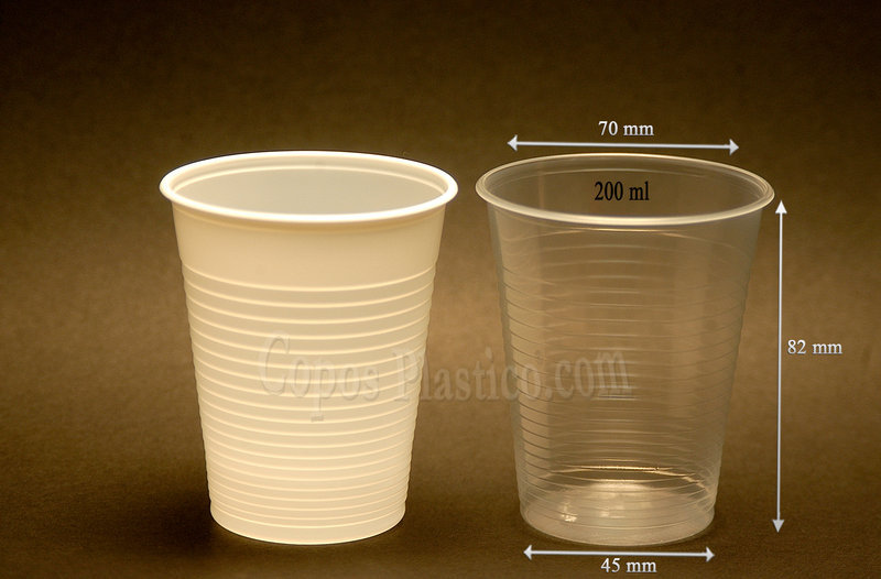Vasos Desechables 200 ml.
