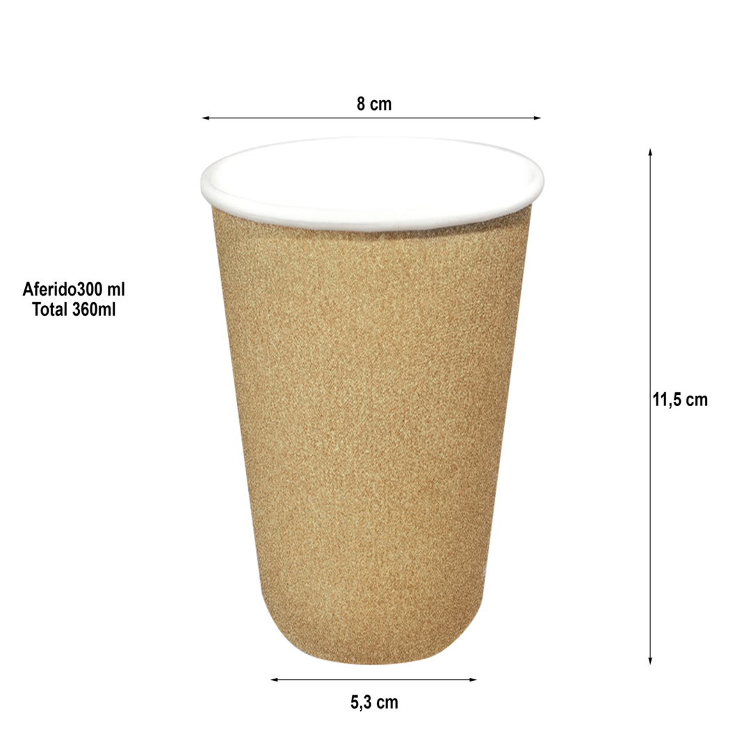 Vaso Cartón 360ml (12Oz)