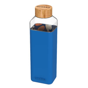 Botella de Vidro Cuadrada Azul 700ml