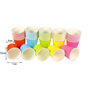 Cardboard Cups 7Oz 210ml Colors Assorted - Pack 50 units