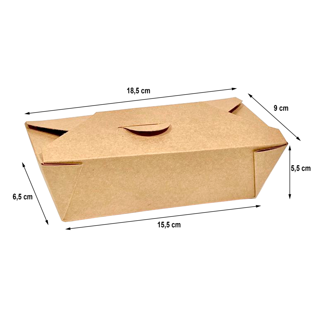 Caja Take Away 500ml Caja completa 675 uni