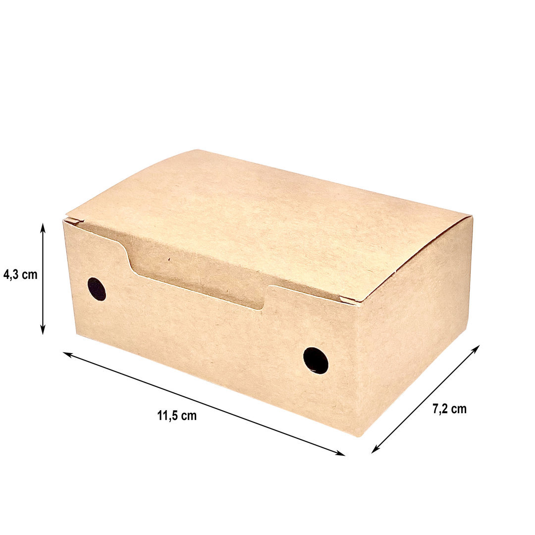 Caja pequeña de papas fritas Kraft para Take Away - Ecológica Caja.500 Unidades