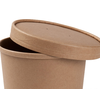 Caja Sopa de cartón 960ml Kraft con Tapa