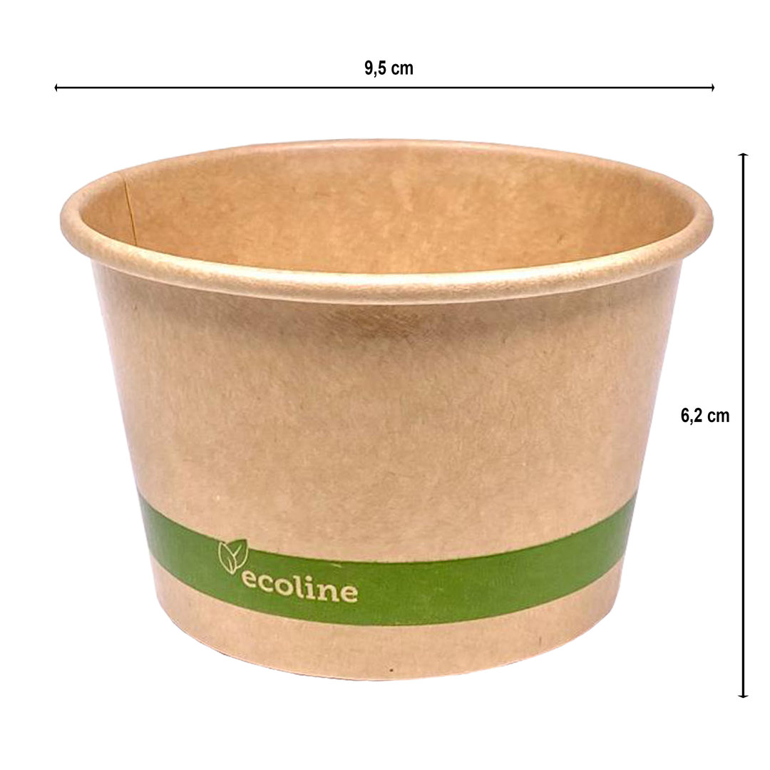 Paper Cup for Kraft Ice Cream 240ml - Pack 50 units