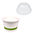 Vaso de Cartón para Helado Blanco 240ml con Tapa Cúpula - Caja Completa 1000 unidades
