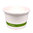Vaso de Cartón para Helado Blanco 240ml con Tapa Cúpula - Caja Completa 1000 unidades