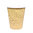 Paper Cups 240ml (8Oz) Kraft w/ Black Lid “To Go” – Pack 50 units