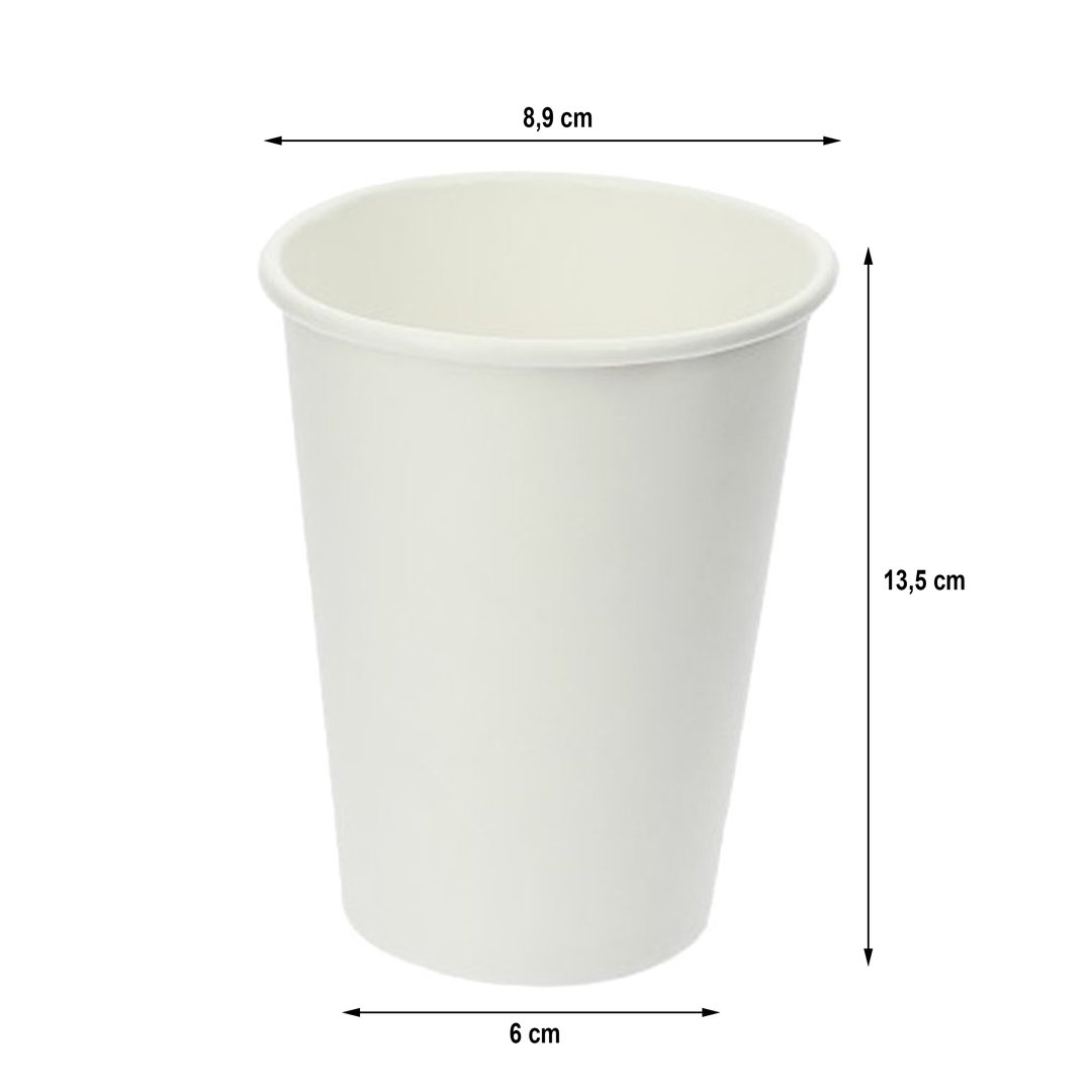 Paper Cups 480ml (16Oz) White - Box of 1000 units