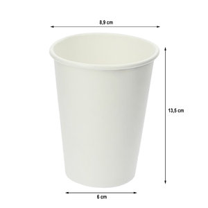 Vaso de Cartón 480ml (16Oz) Blanco – Paquete 50 unidades