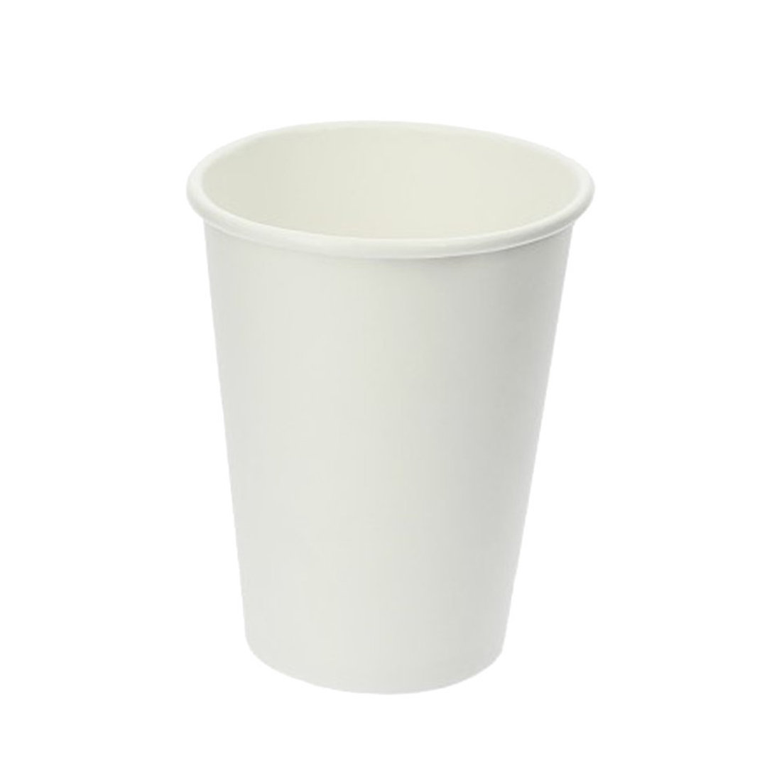 Vaso de Cartón 350ml (12Oz) Blanco – Paquete 50 unidades